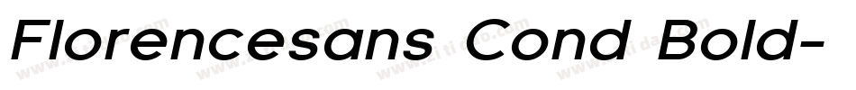 Florencesans Cond Bold字体转换